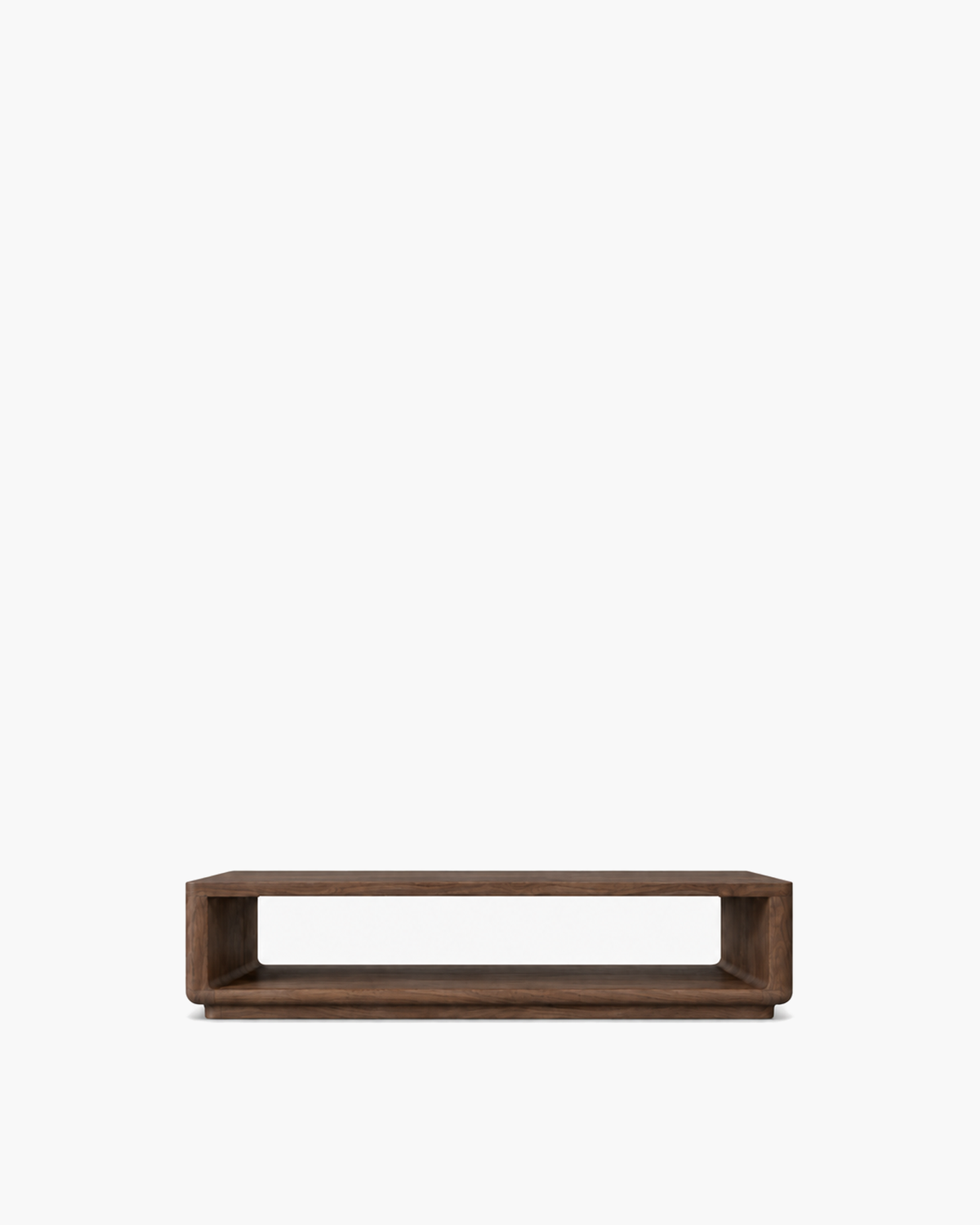 Ciro Open Coffee Table in Walnut — studio view