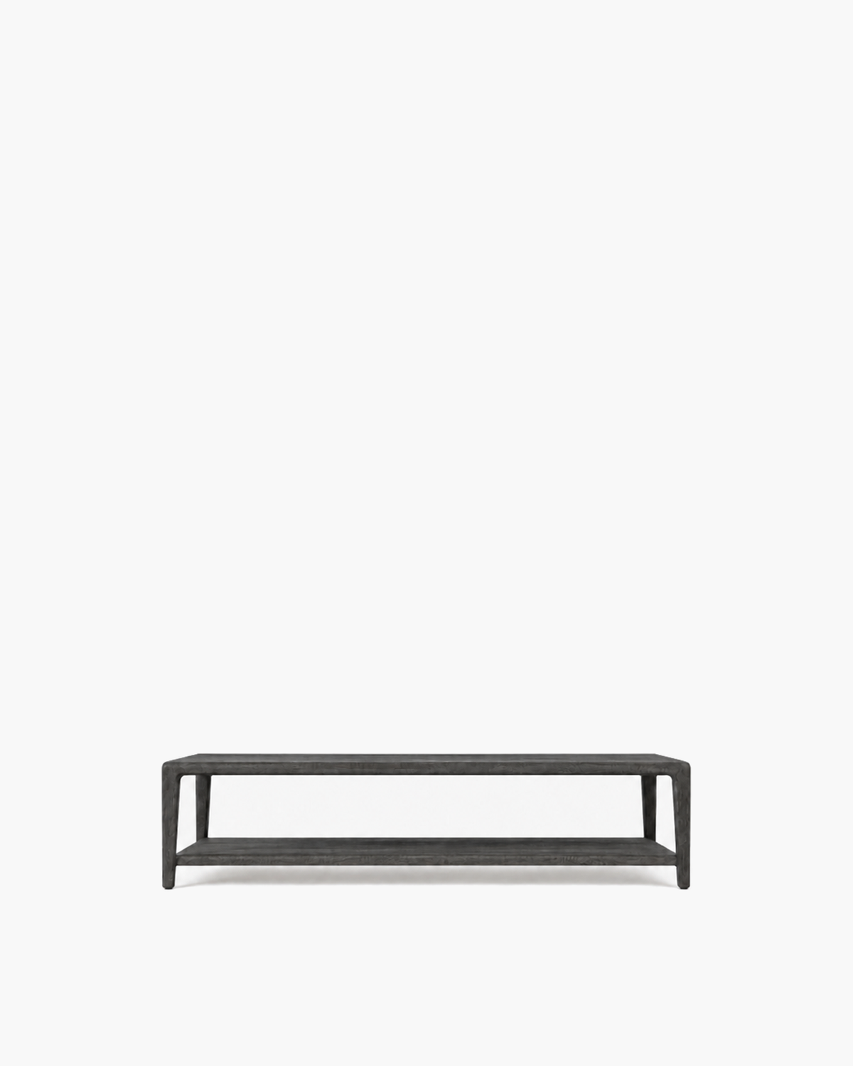 Gael Oak Coffee Table in Charcoal — studio view