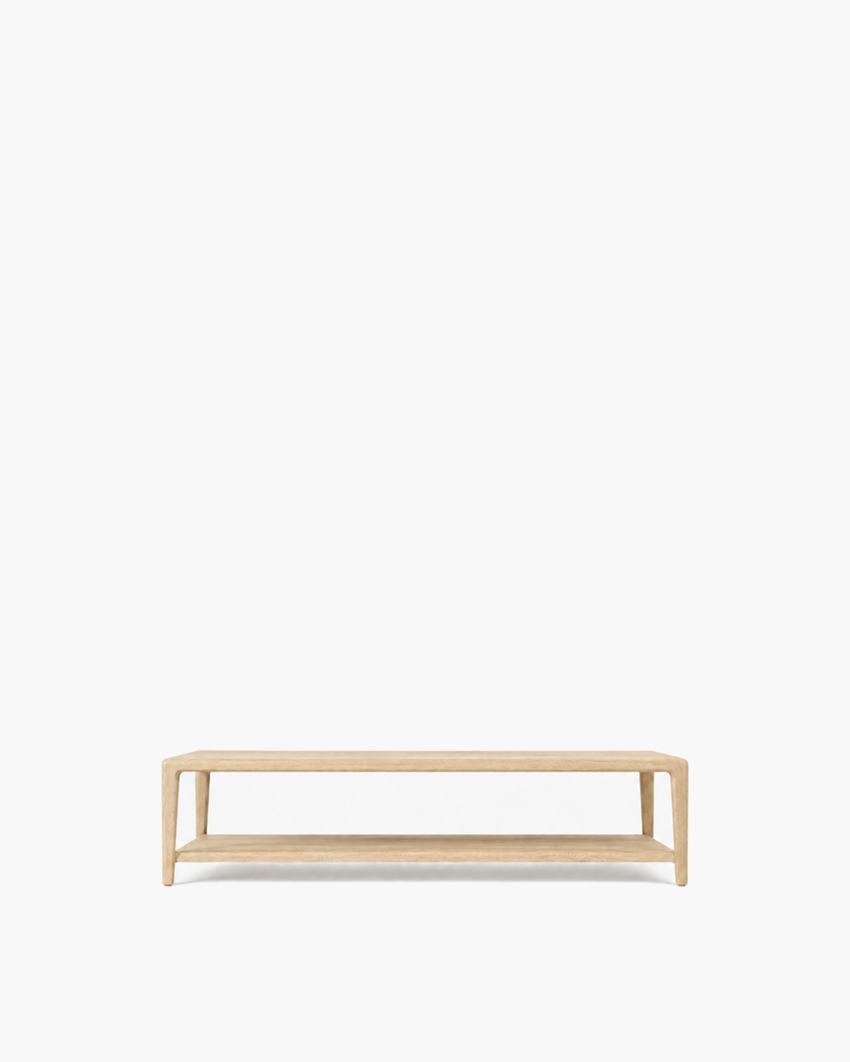 Gael Oak Coffee Table in Pale Oak — studio view
