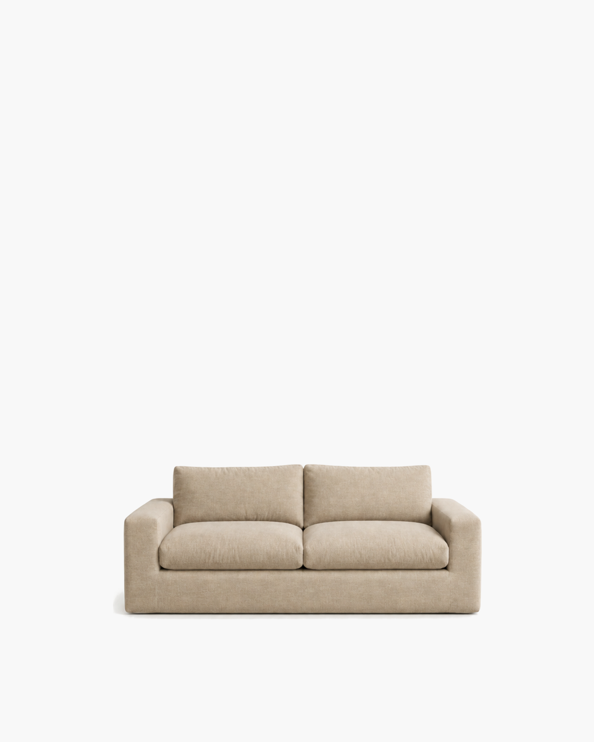 Marin Loveseat in Sand — studio view