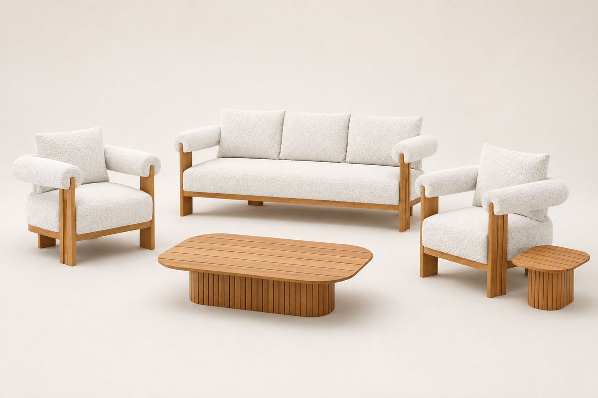 Ethereal Outdoor Sofa Set in Teak