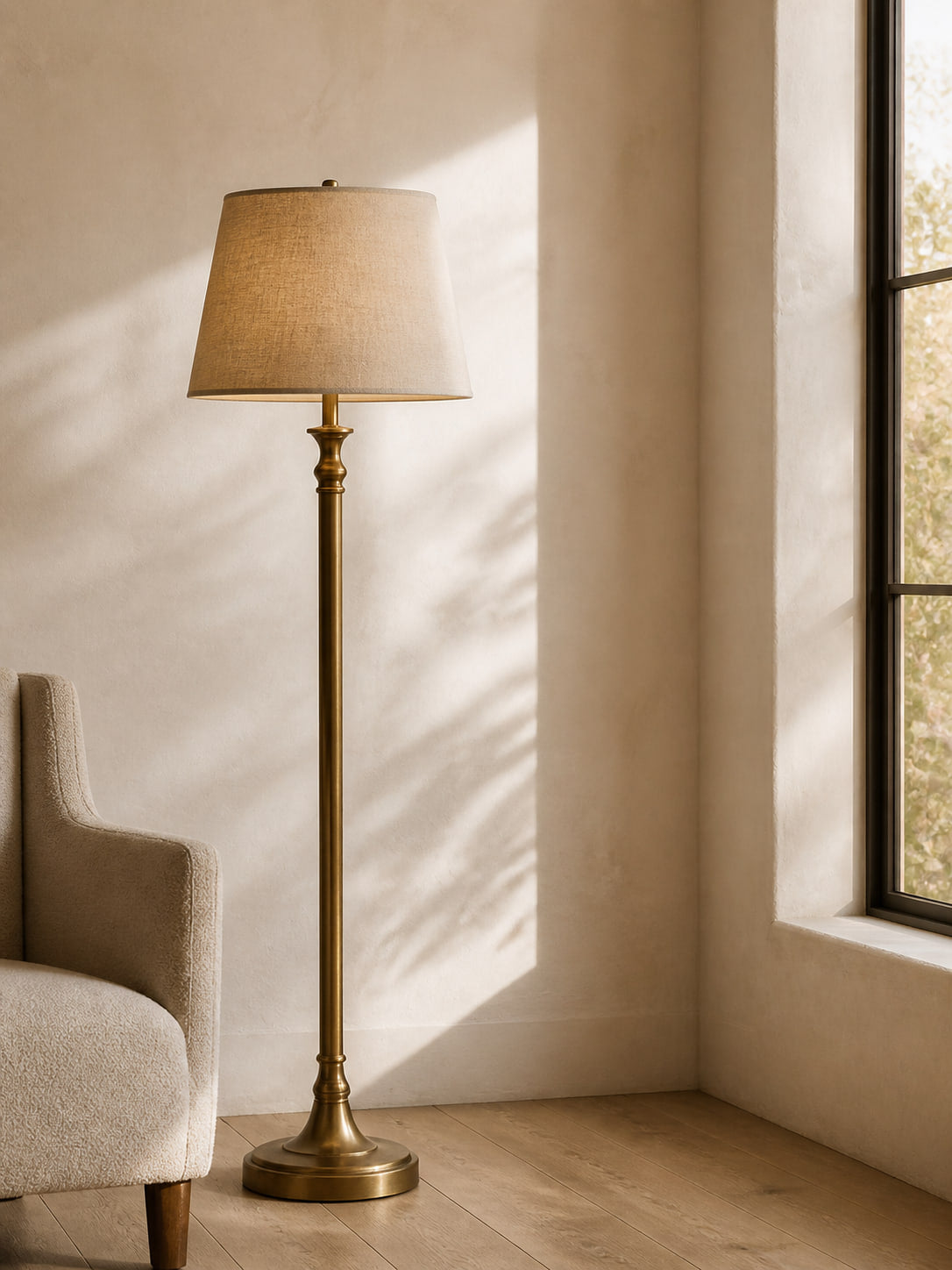 Lighting furniture in a naturally lit setting