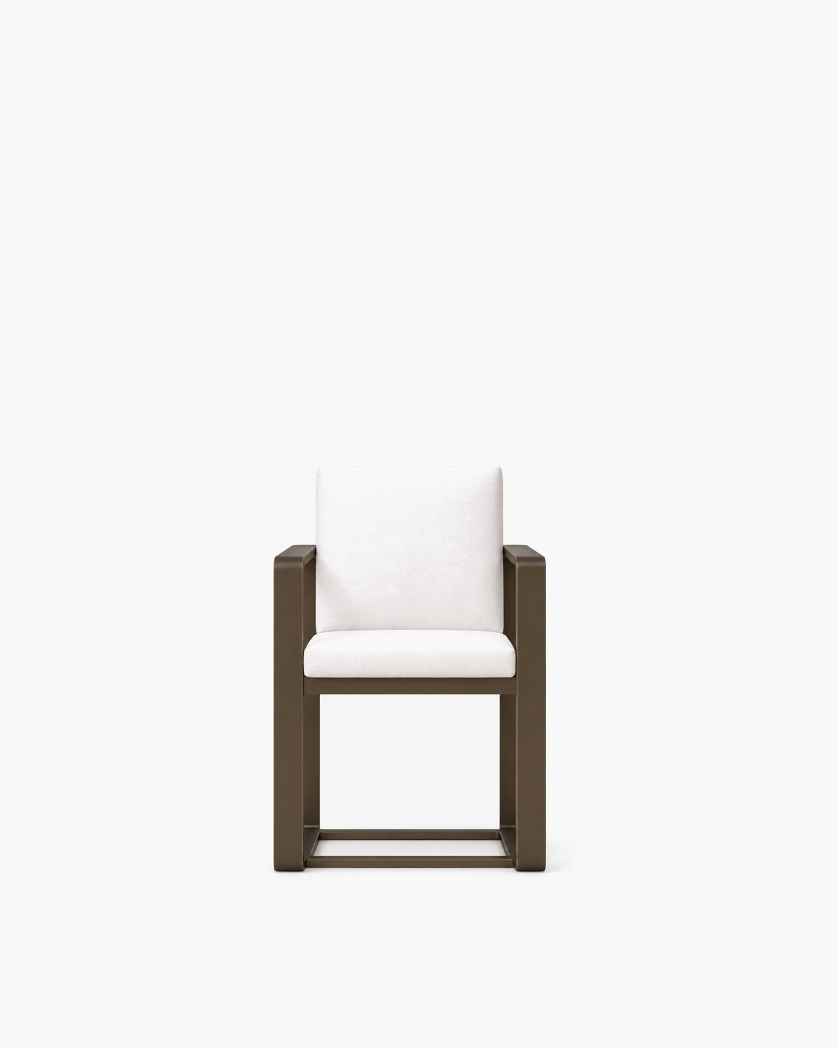 Grace Dining Chair in Aluminium, supplier-matched studio view