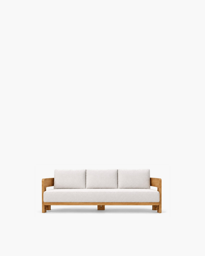 Serein Sofa in Teak, supplier-matched studio view