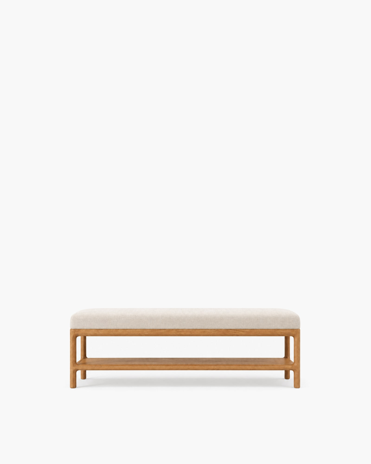 Padua Fabric End-of-Bed Bench, supplier-matched studio view