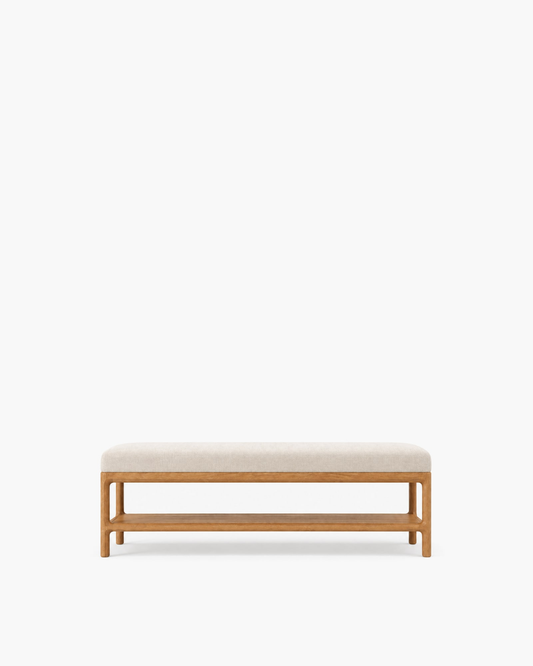 Padua Fabric End-of-Bed Bench, supplier-matched studio view