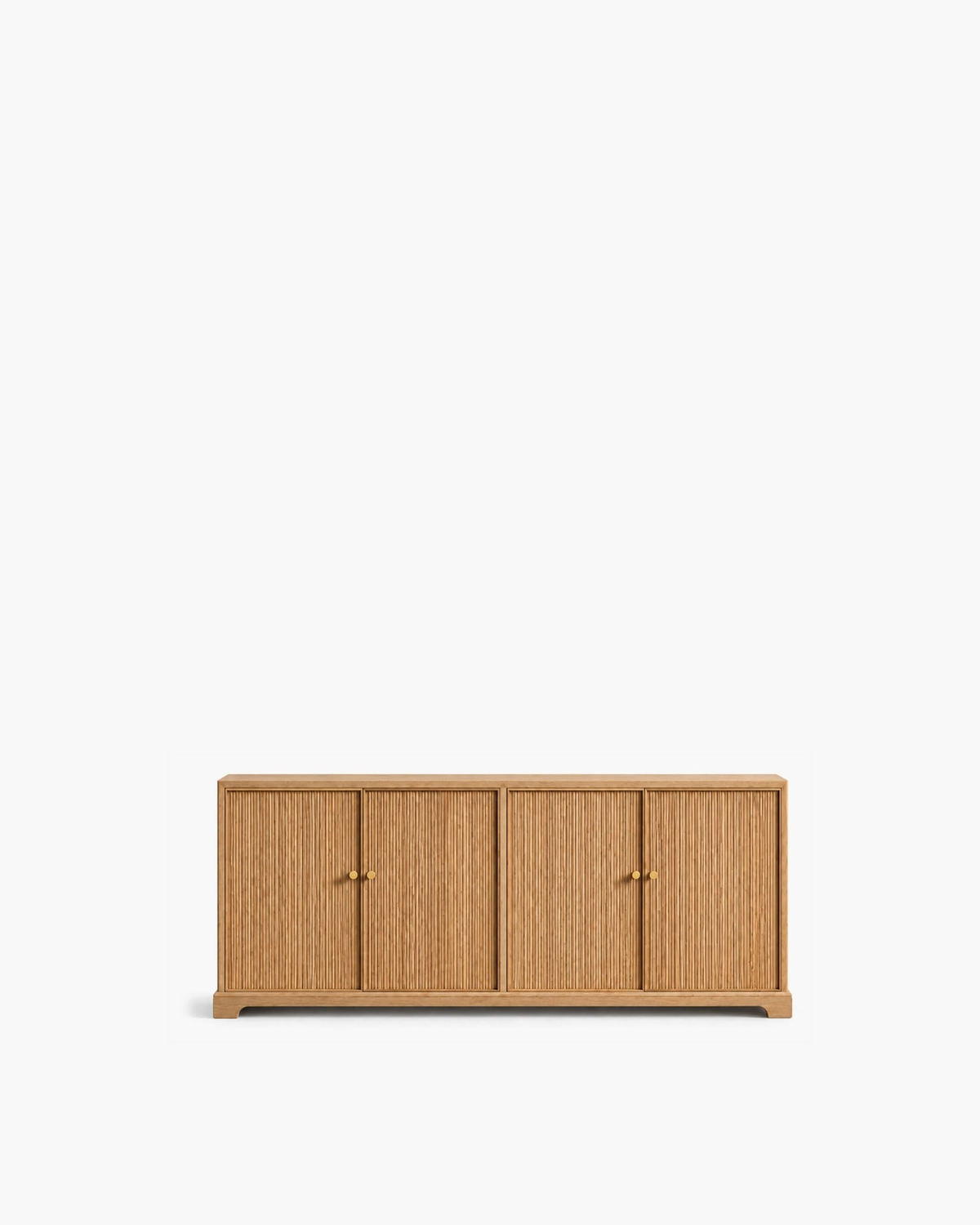 Genevieve Reeded 4-Door Sideboard, supplier-matched studio view