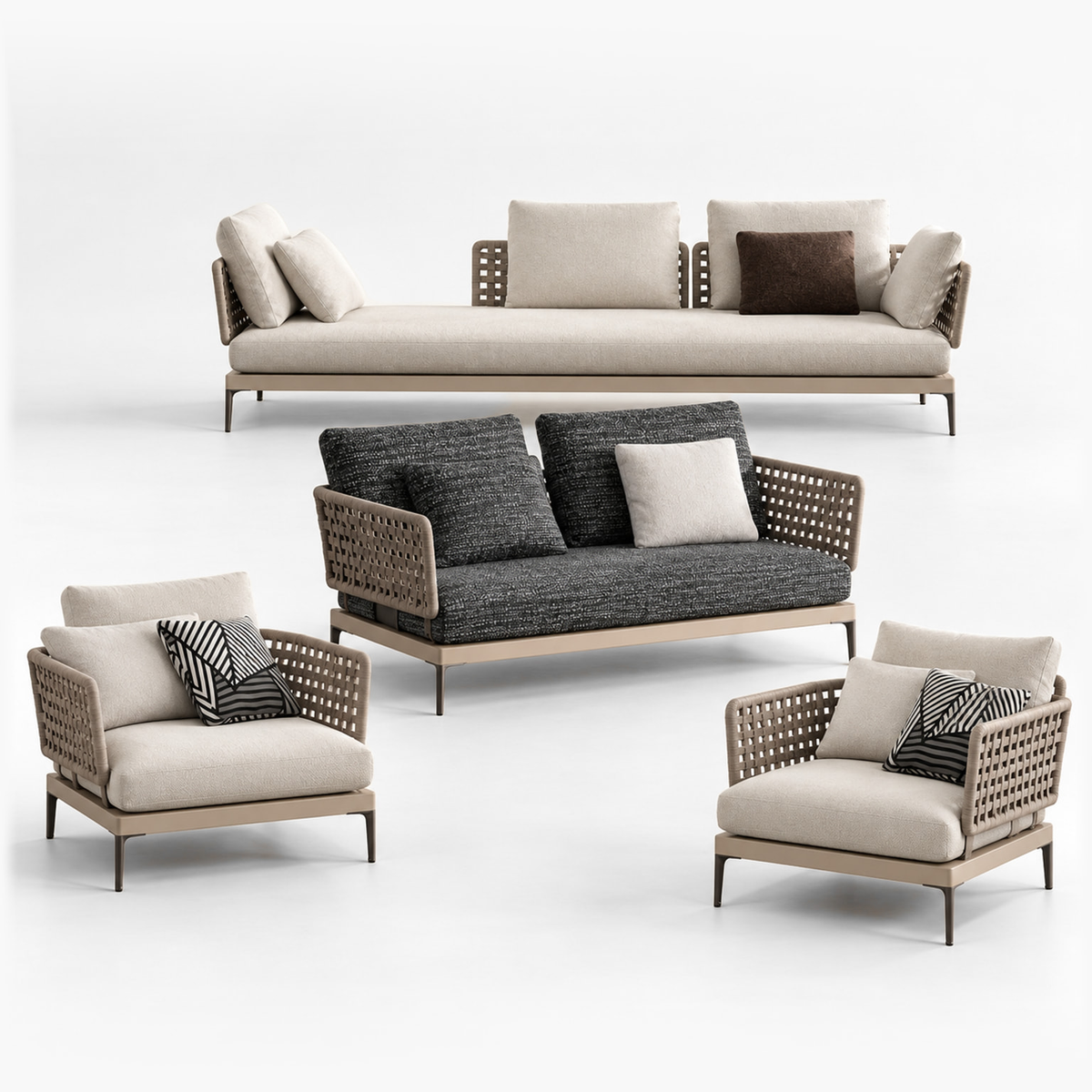 Professional studio view: Salina Outdoor Sofa Set