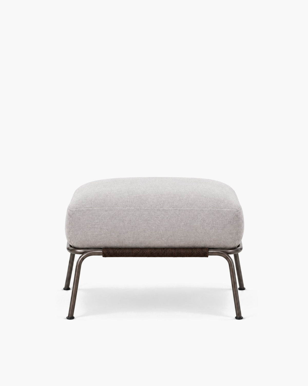 Ischia Ottoman, supplier-matched studio view