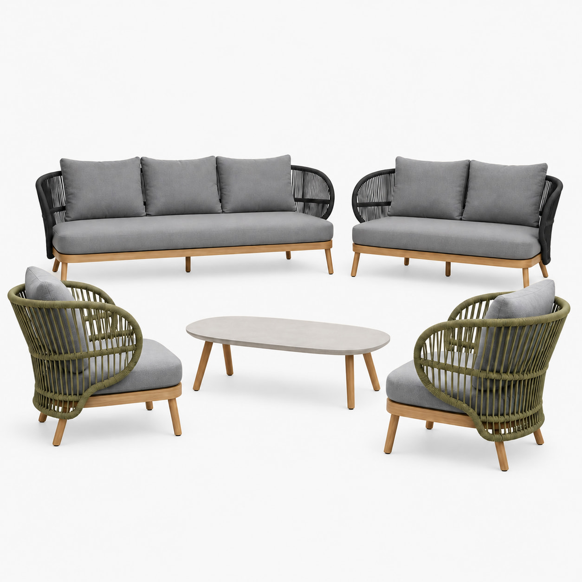 Professional studio view: Menorca Outdoor Sofa Set