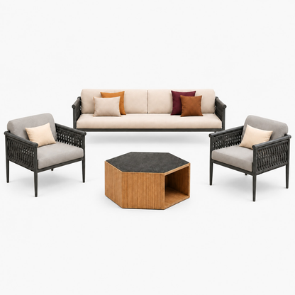 Professional studio view: Formentera Outdoor Sofa Set