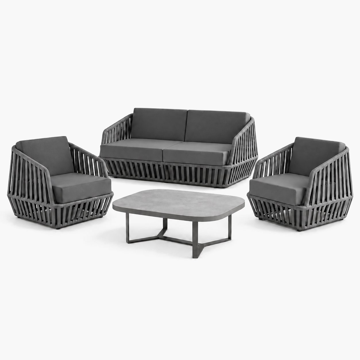 Professional studio view: Mykonos Outdoor Sofa Set