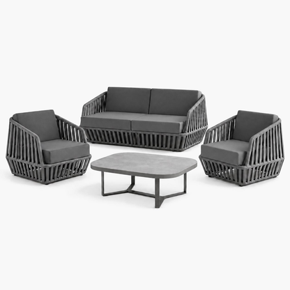 Professional studio view: Mykonos Outdoor Sofa Set