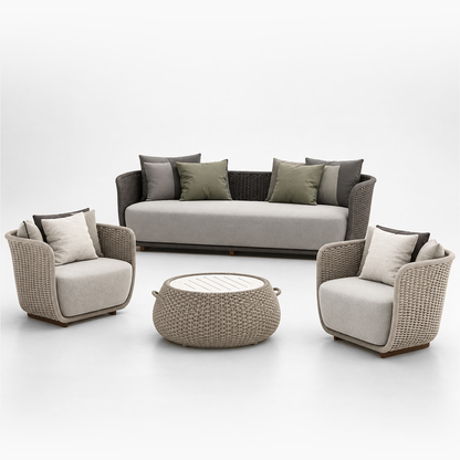 Professional studio view: Santorini Outdoor Sofa Set