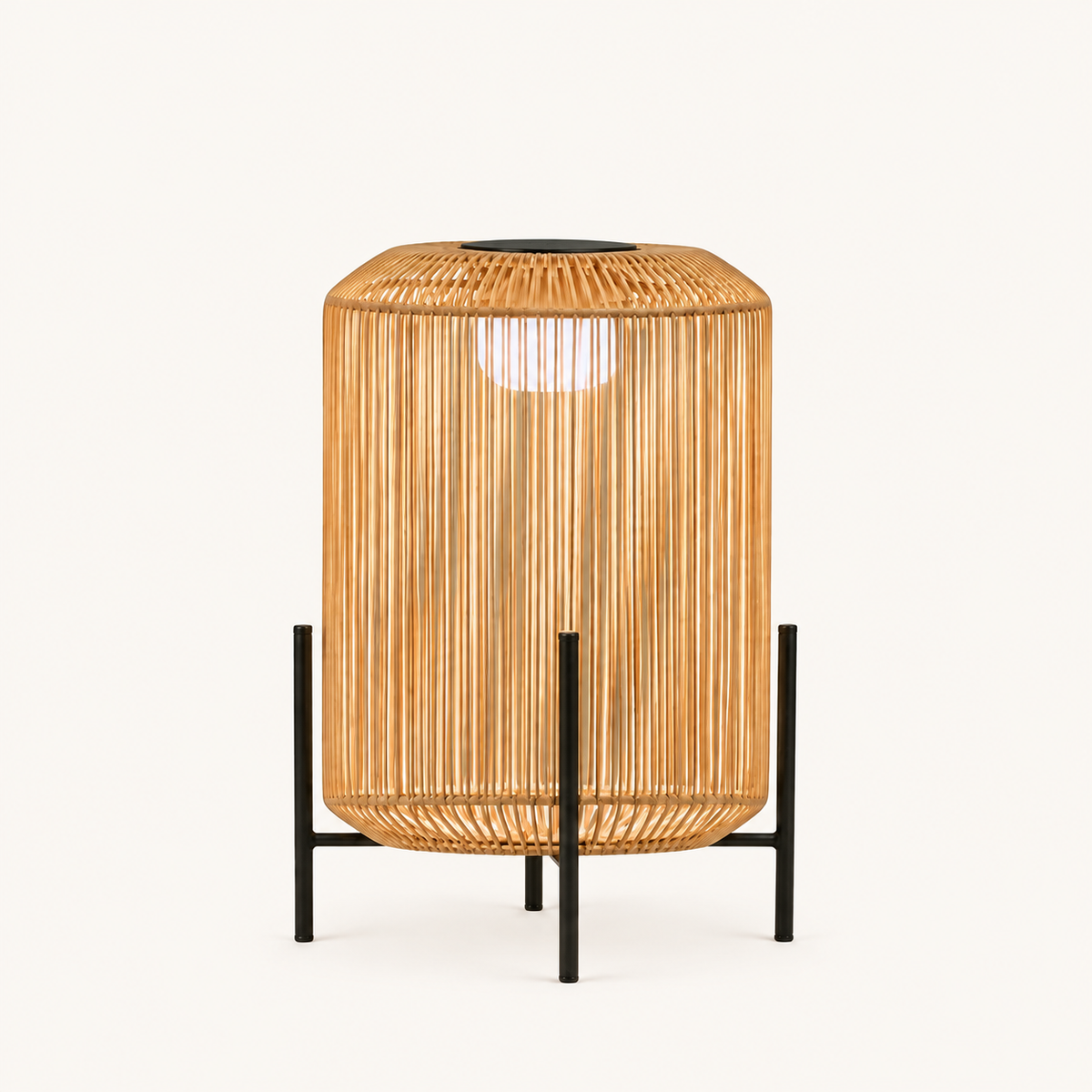 Solano Solar Lantern, Drum, supplier-matched studio view