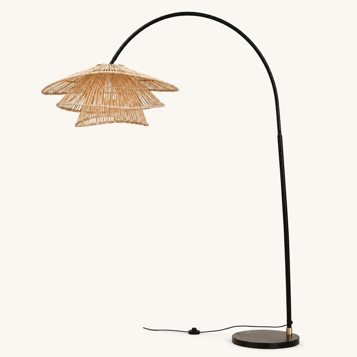 Cannella Arc Floor Lamp, Arc, supplier-matched studio view