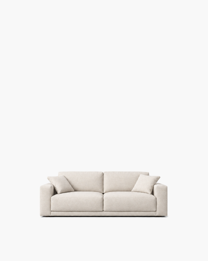 Bella Sofa in Bone Fabric — studio view