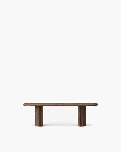 Byron Dining Table in Walnut — studio view