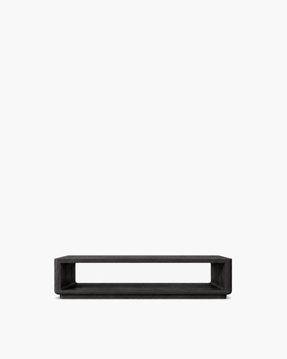 Ciro Open Coffee Table in Near-Black — studio view