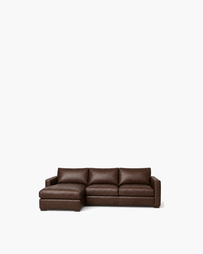 Laurel Sectional in Espresso — studio view