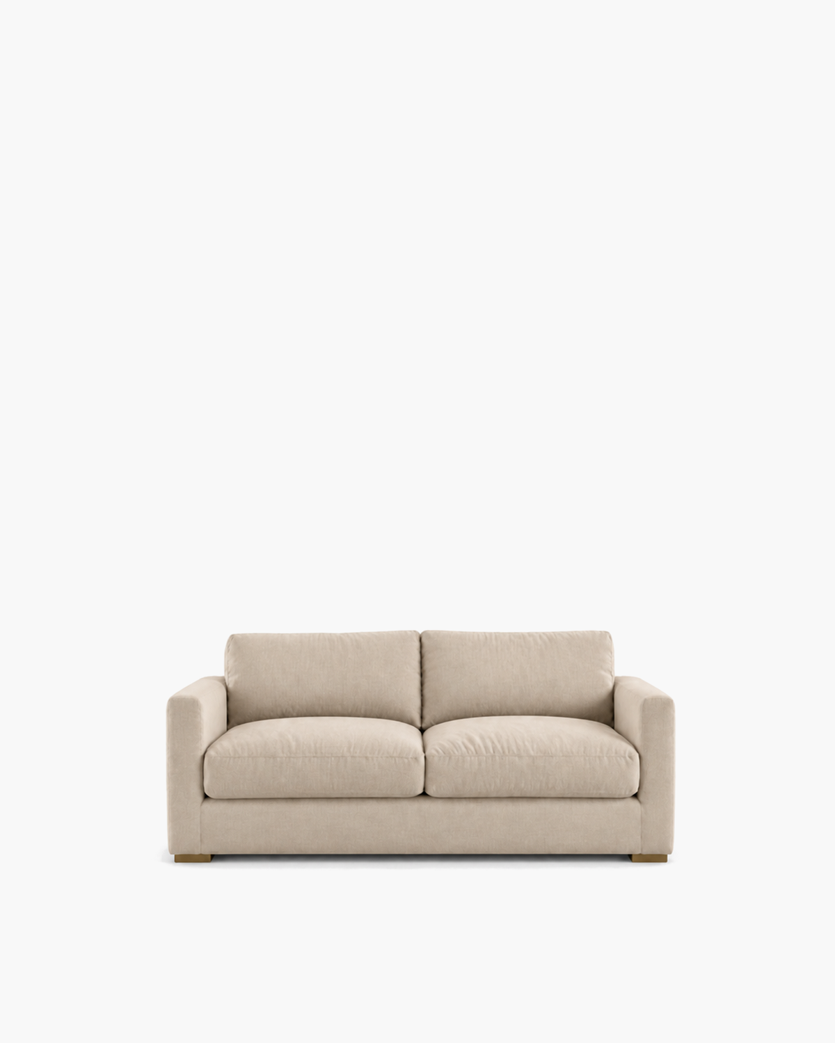 Presidio Loveseat in Sand — studio view