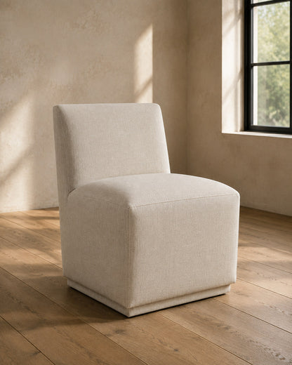 Ellison Fabric Dining Side Chair — photographed in a dining room, second view