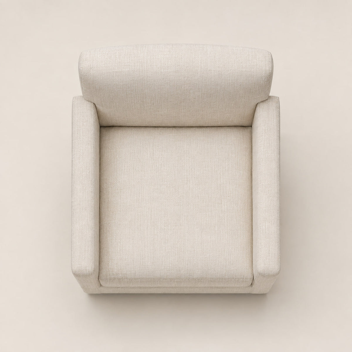 Ellison Track Arm Fabric Dining Armchair, elevated front view