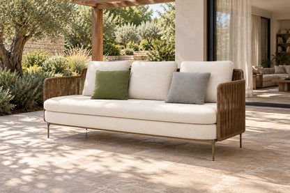 Amalfi Sofa, front-right three-quarter lifestyle view