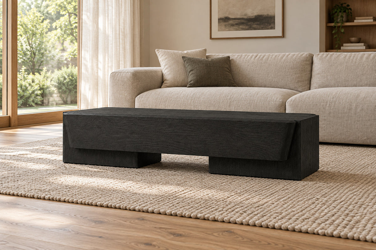 Brioni Coffee Table, front-right three-quarter lifestyle view