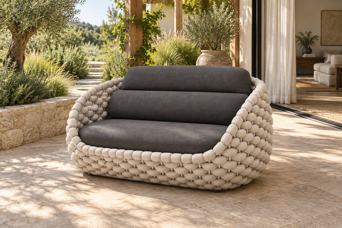 Cala Sofa, 145 cm, front-right three-quarter lifestyle view