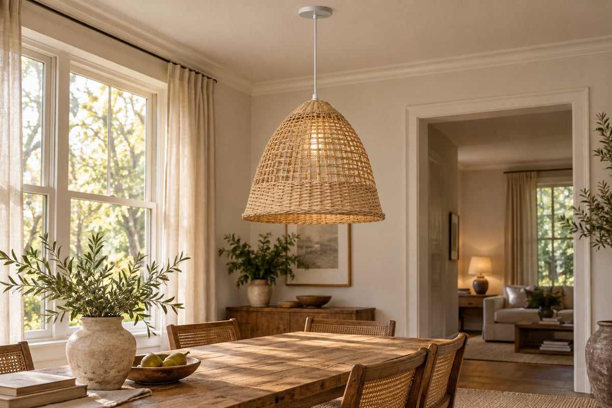 Cannella Pendant, Coolie, front-right three-quarter lifestyle view