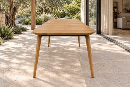 Estoril Dining Table, 220 cm, low near-side-profile lifestyle view