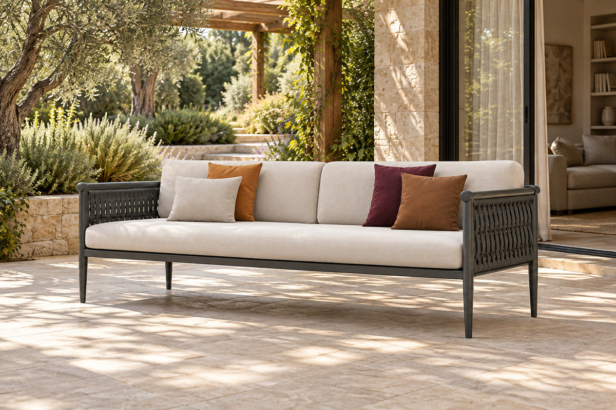 Formentera Sofa, 200 cm, front-right three-quarter lifestyle view