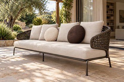 Ischia Sofa, low near-side-profile lifestyle view