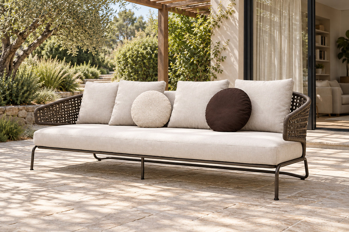 Ischia Sofa, front-right three-quarter lifestyle view