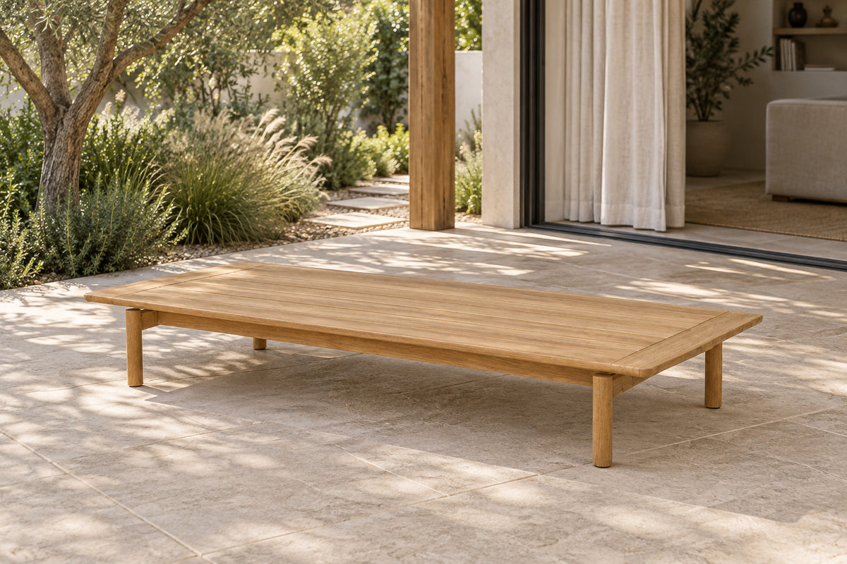 Ithaca Coffee Table, 160 cm, front-right three-quarter lifestyle view