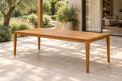 Lecce Dining Table, 240 cm, front-right three-quarter lifestyle view