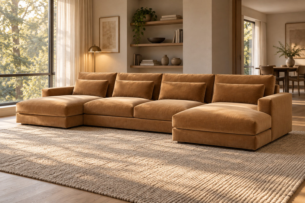 Lugano Sofa, front-right three-quarter lifestyle view