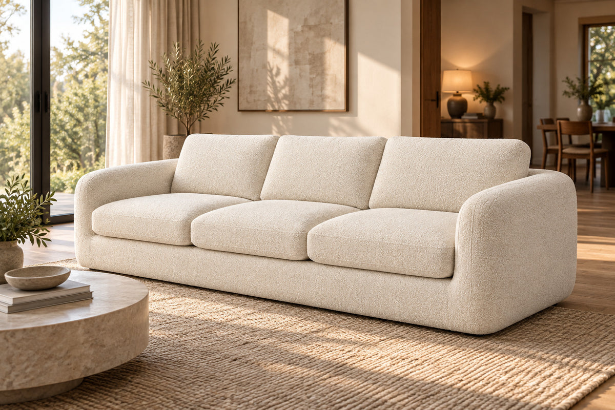 Marin Sofa, front-right three-quarter lifestyle view