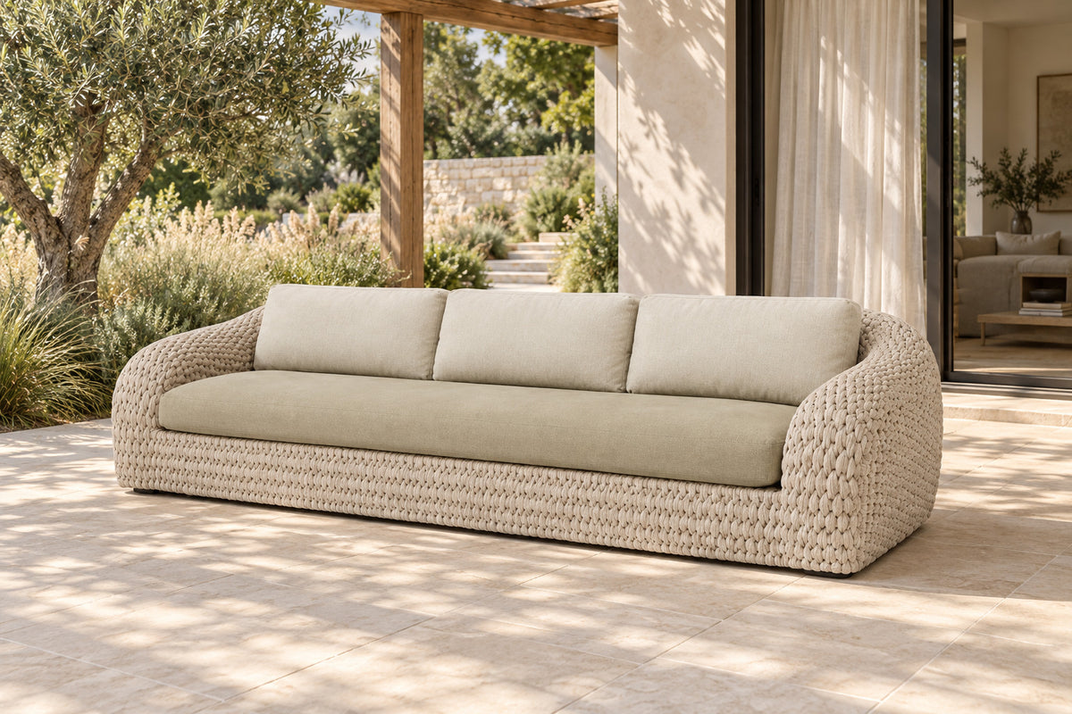 Marisol Sofa, 220 cm, front-right three-quarter lifestyle view