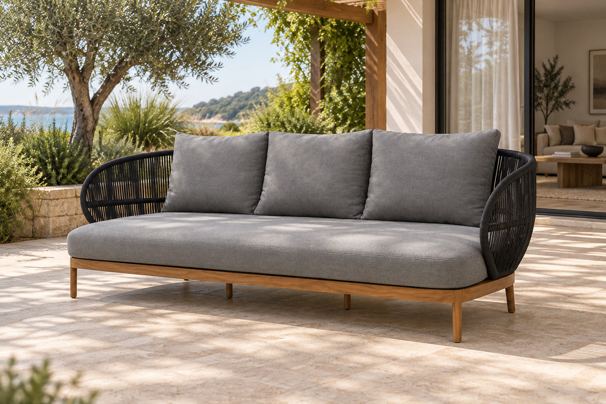 Menorca Sofa, front-right three-quarter lifestyle view
