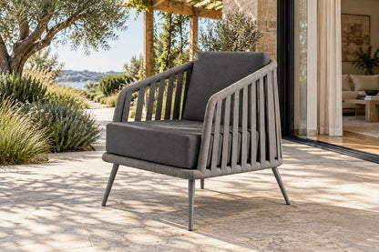 Mykonos Lounge Chair, front-right three-quarter lifestyle view