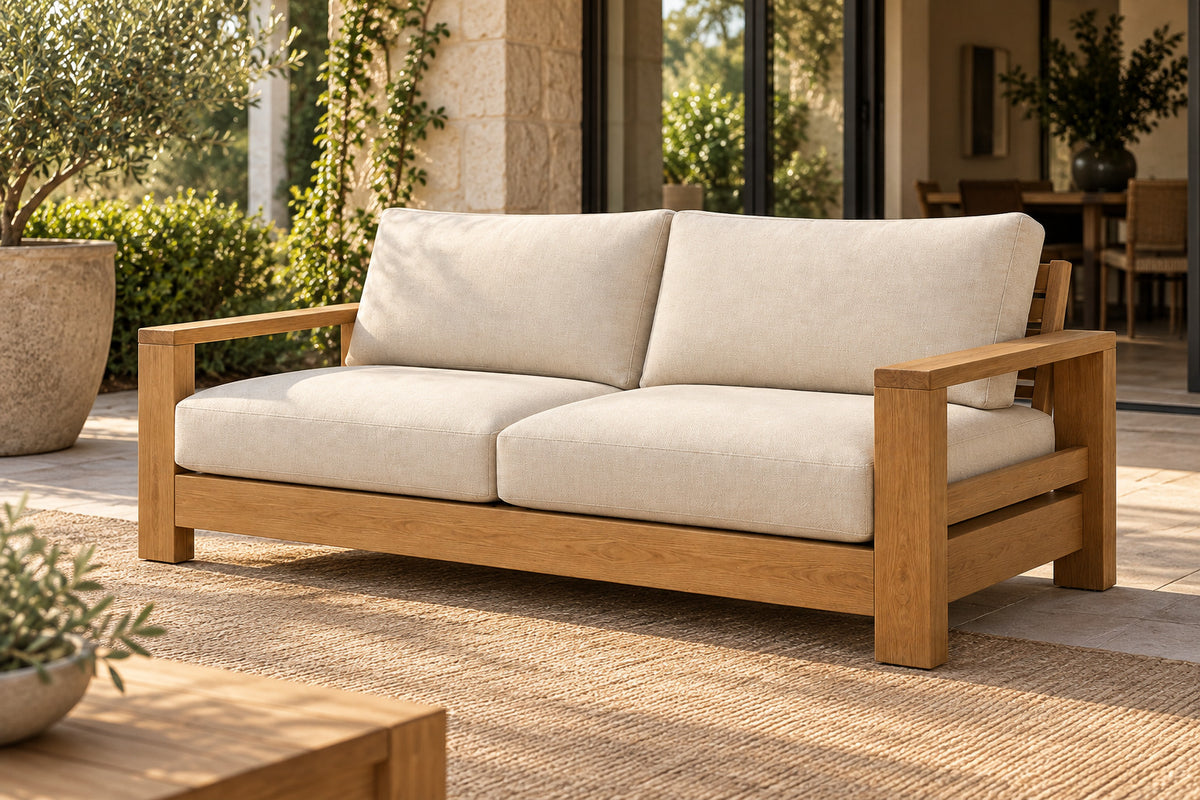 Ojai Loveseat, front-right three-quarter lifestyle view
