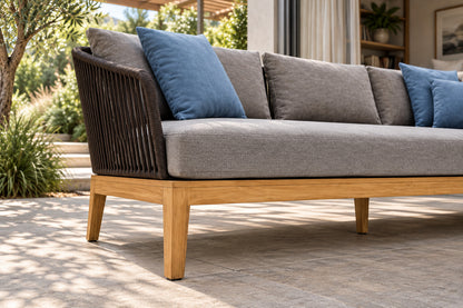 Puglia Sofa, low near-side-profile lifestyle view