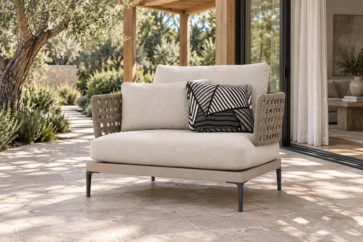 Salina Lounge Chair, front-right three-quarter lifestyle view