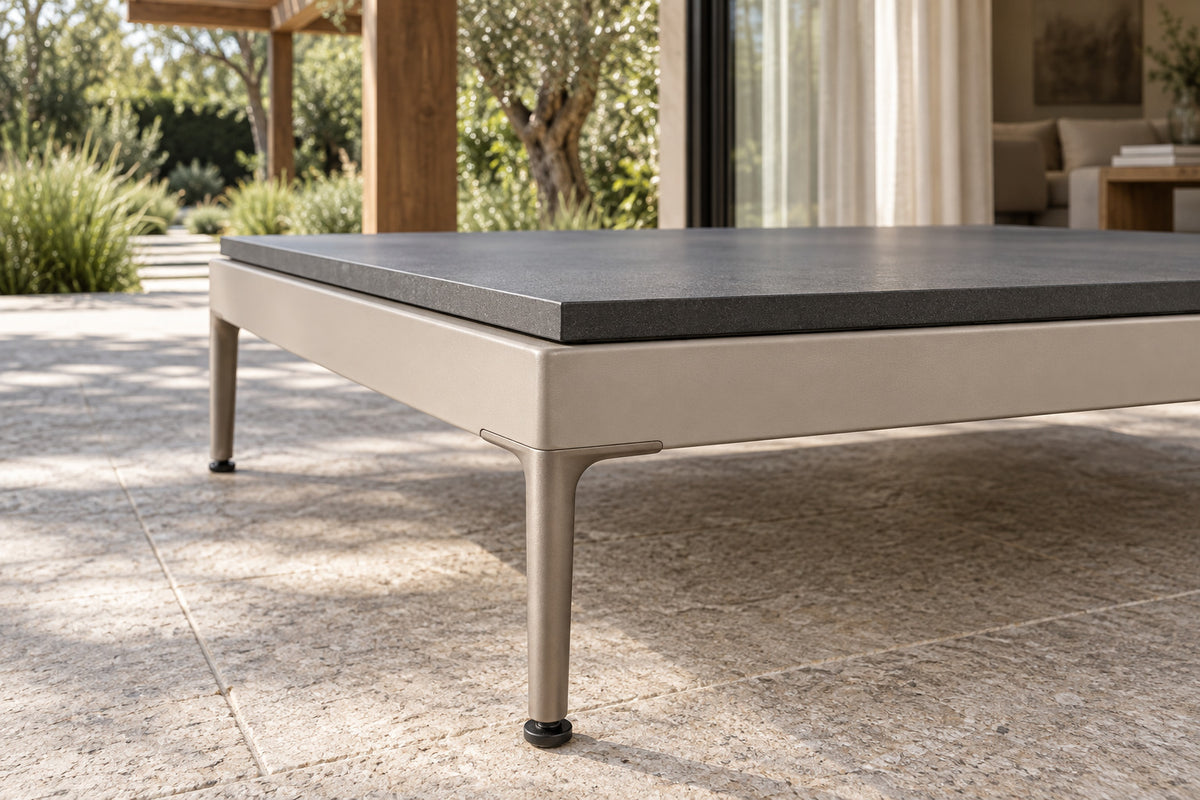 Salina Side Table, low near-side-profile lifestyle view