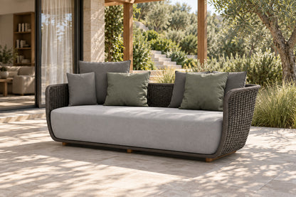 Santorini Sofa, 180 cm, front-right three-quarter lifestyle view