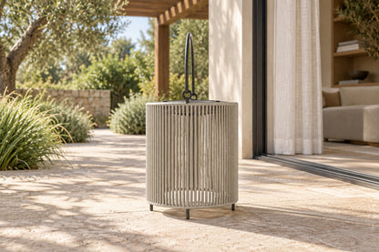 Solano Solar Lantern, Small, low near-side-profile lifestyle view