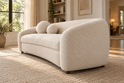 Sylvain Sofa, low near-side-profile lifestyle view
