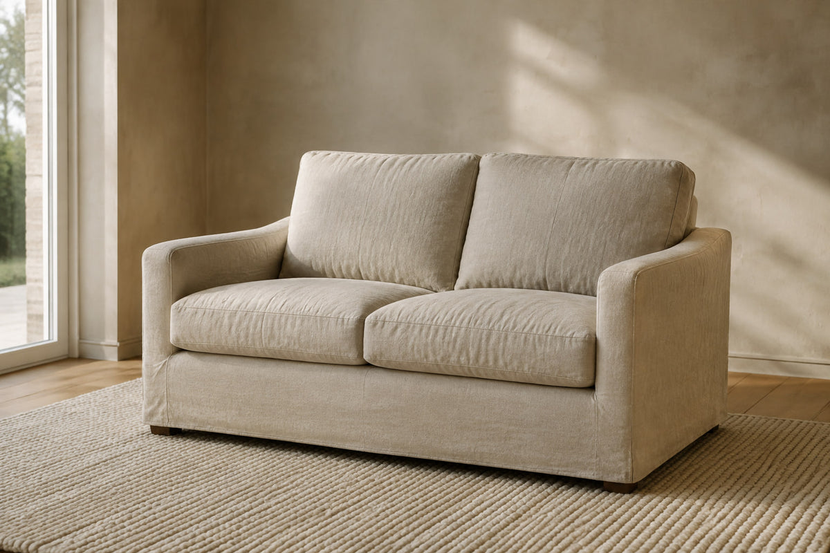 Marin Loveseat — photographed in a living room setting